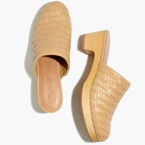 Madewell The Jordyn Clog in Woven Leather
